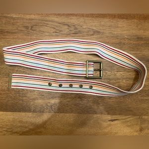 American Eagle striped elastic belt